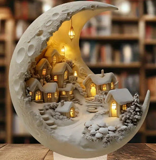 Christmas Xmas Tree Desktop Ornament Moonhouse DIY 2D Decoration Acrylic Merry Christmas Signs Plaque 2026 New Years Party Gifts